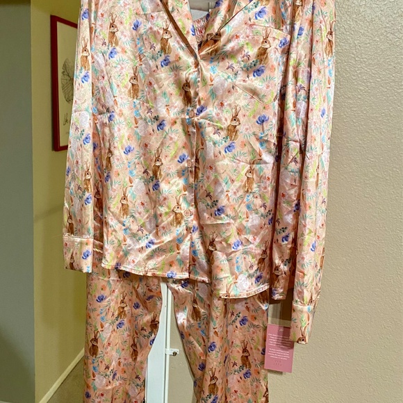 Satin Bunny Pajama Set - Picture 3 of 3